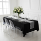 Scuba 60"x120" Rectangular Tablecloth - Black.
