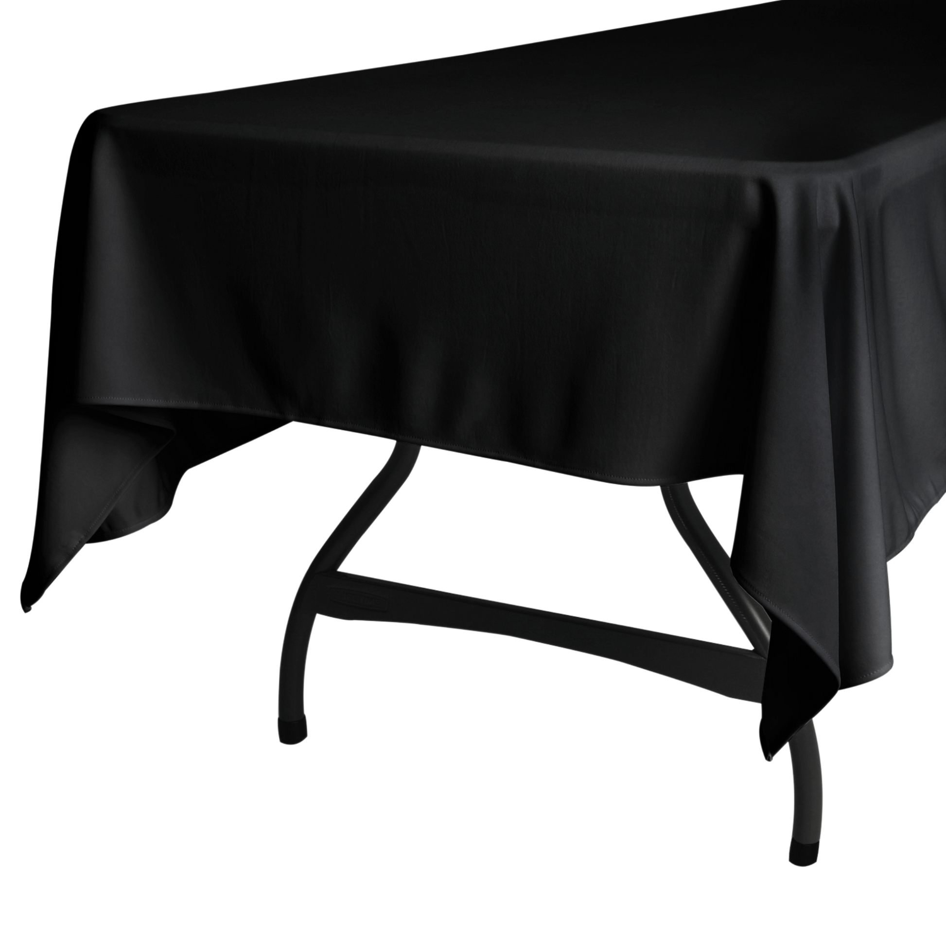 Scuba 60"x120" Rectangular Tablecloth - Black