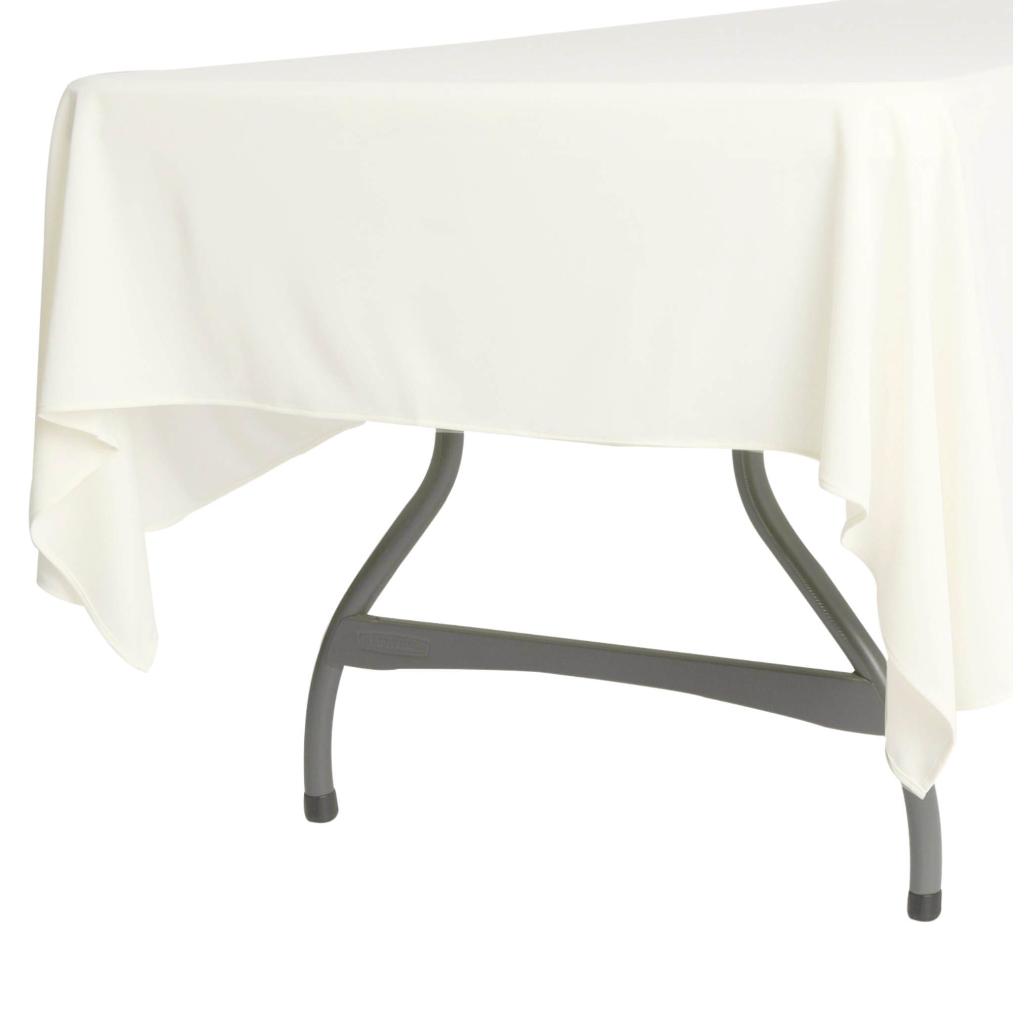 Scuba 60"x120" Rectangular Tablecloth - Ivory - CV Linens™