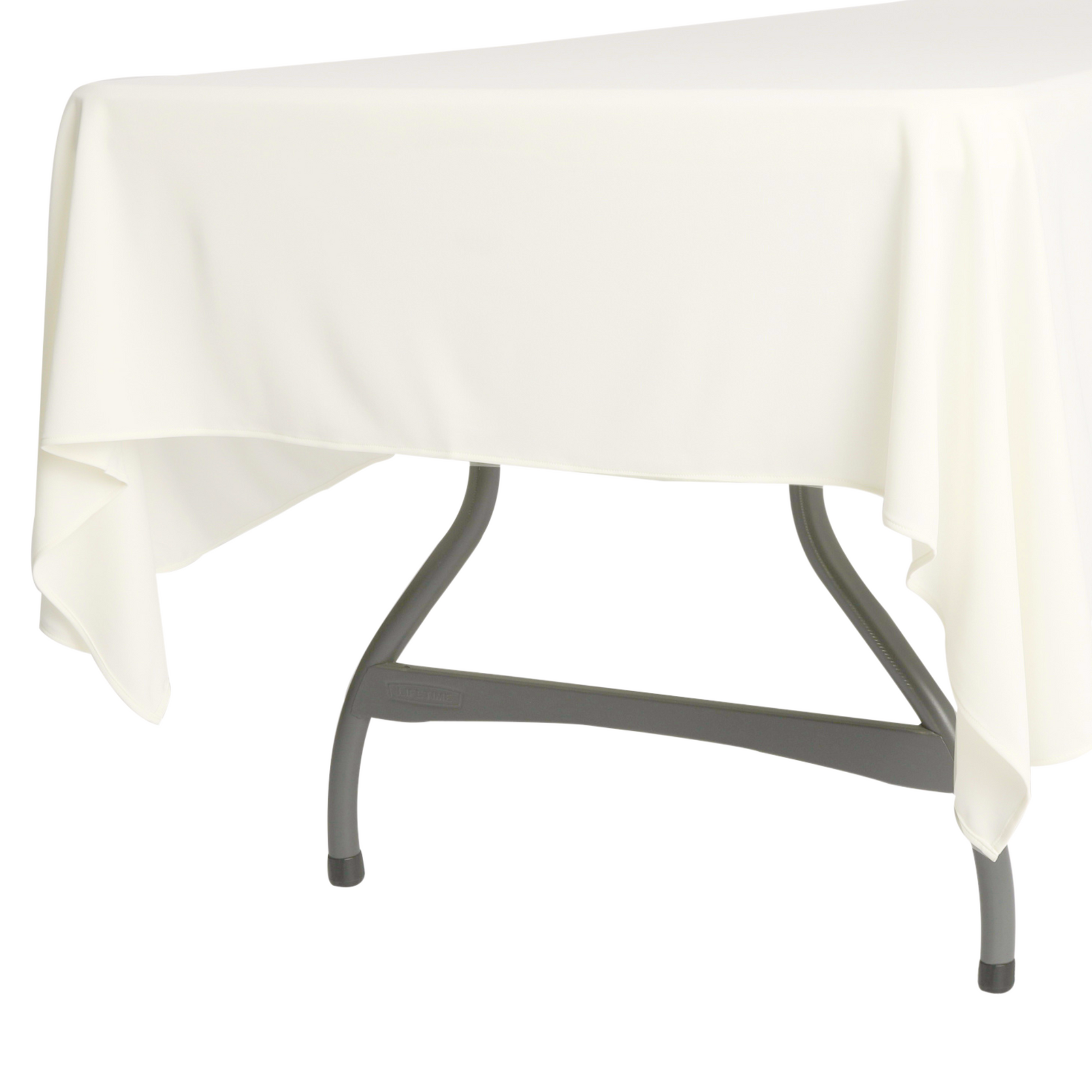 Scuba 60"x120" Rectangular Tablecloth - Ivory