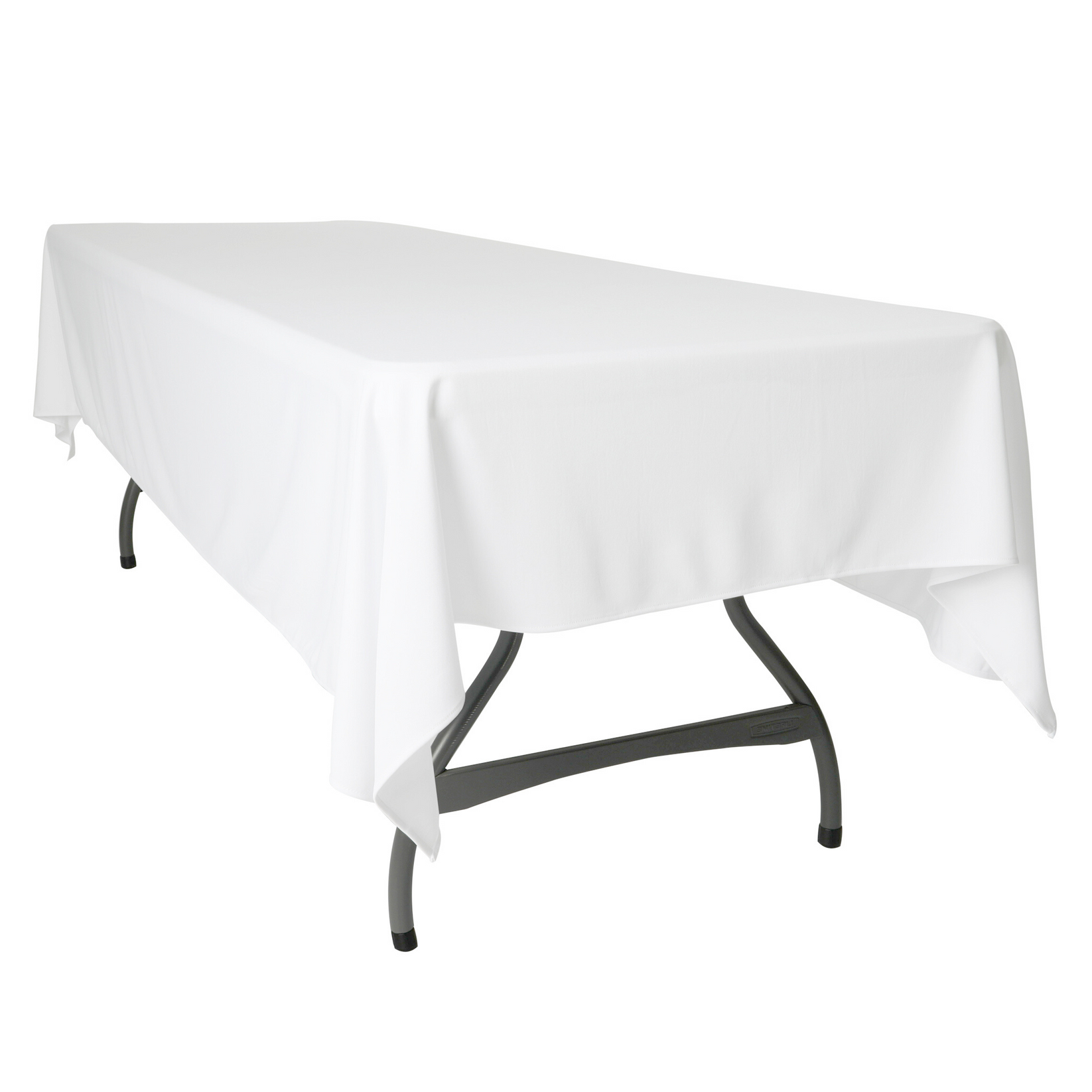 White Scuba 60”x120” Rectangular Oblong Tablecloth– CV Linens