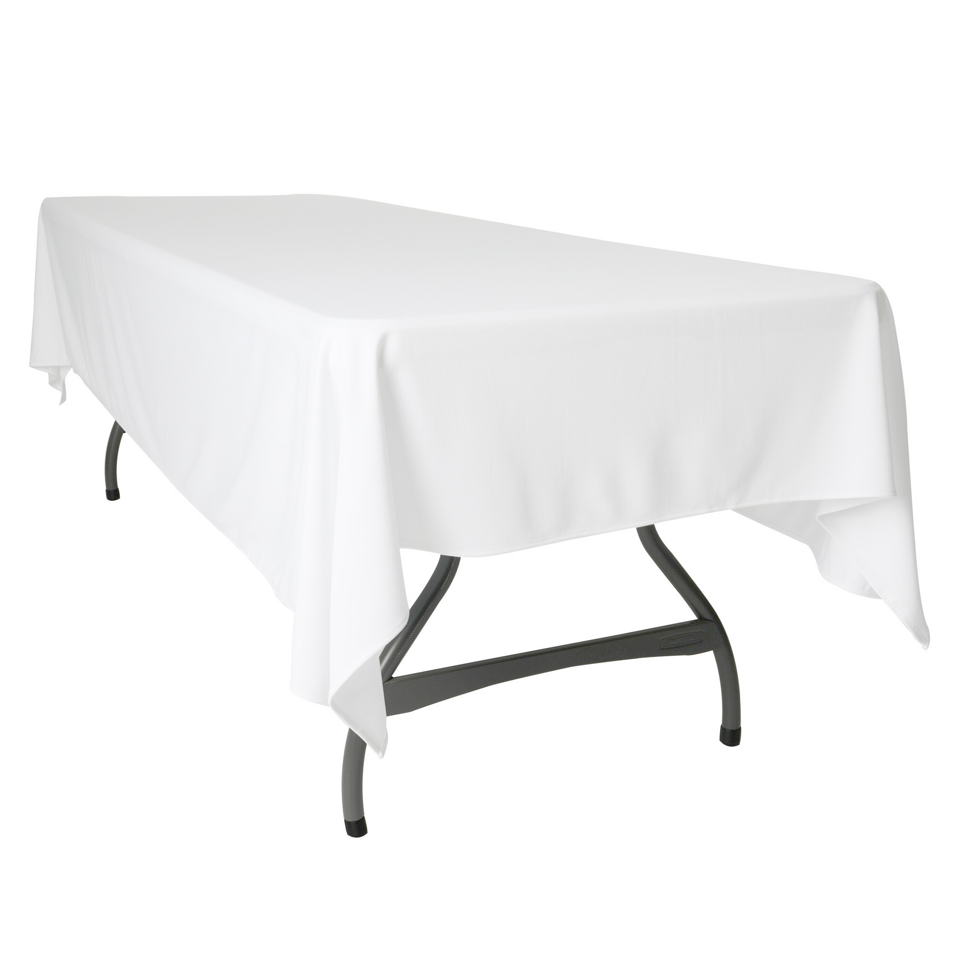 Scuba 60"x120" Rectangular Tablecloth - White