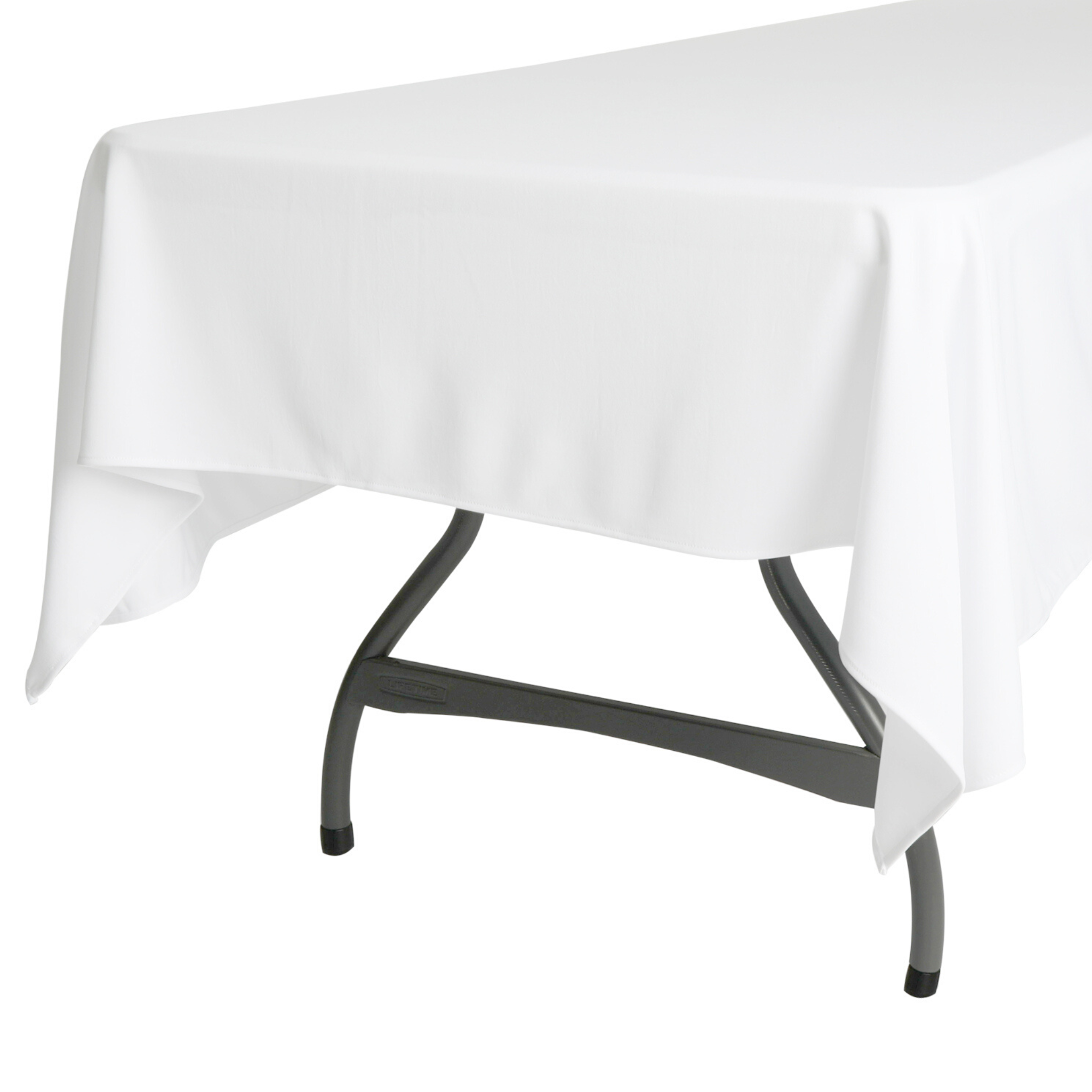 Scuba 60"x120" Rectangular Tablecloth - White - CV Linens™