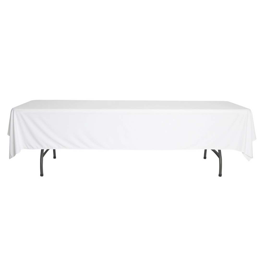 Scuba 60"x120" Rectangular Tablecloth - White - CV Linens