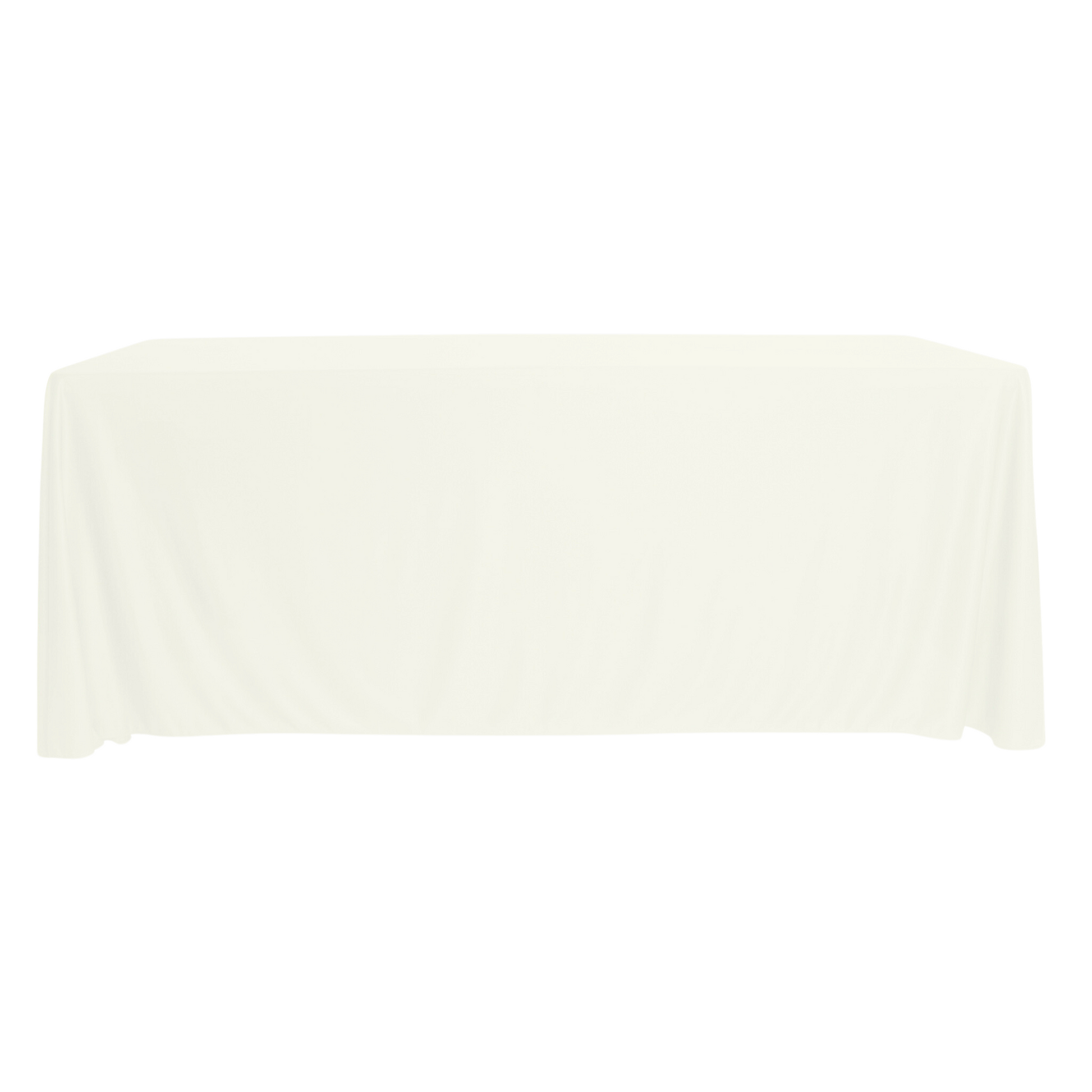 Scuba 90"x156" Rectangular Oblong Tablecloth - Ivory