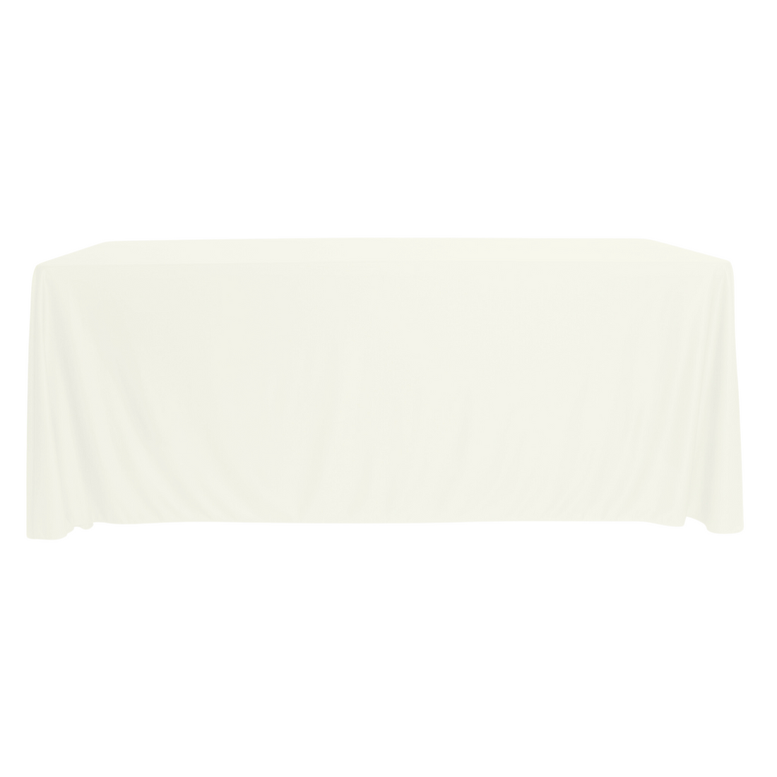 Rectangular Spring Ivory Ivory Scuba 90”x132” Rectangular Oblong Tablecloth - CV Linens™