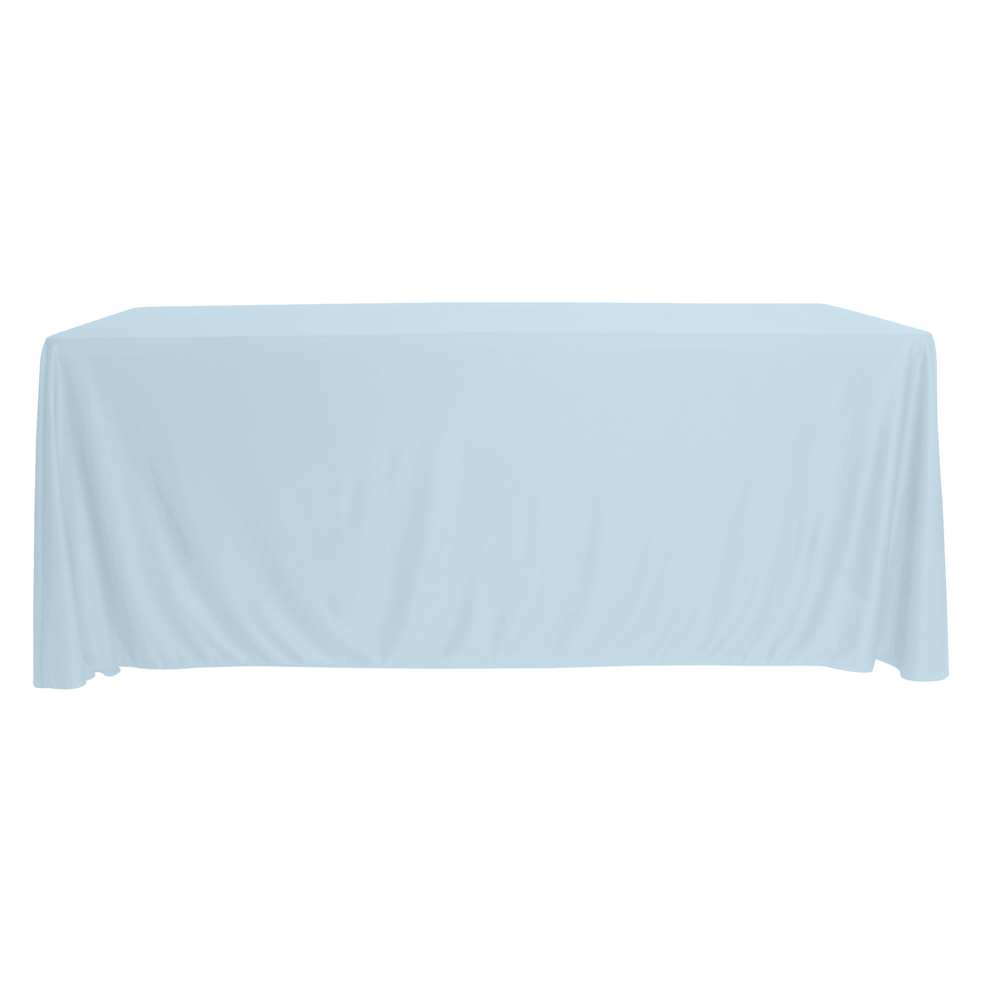 Scuba 90"x132" Rectangular Oblong Tablecloth - Dusty Blue