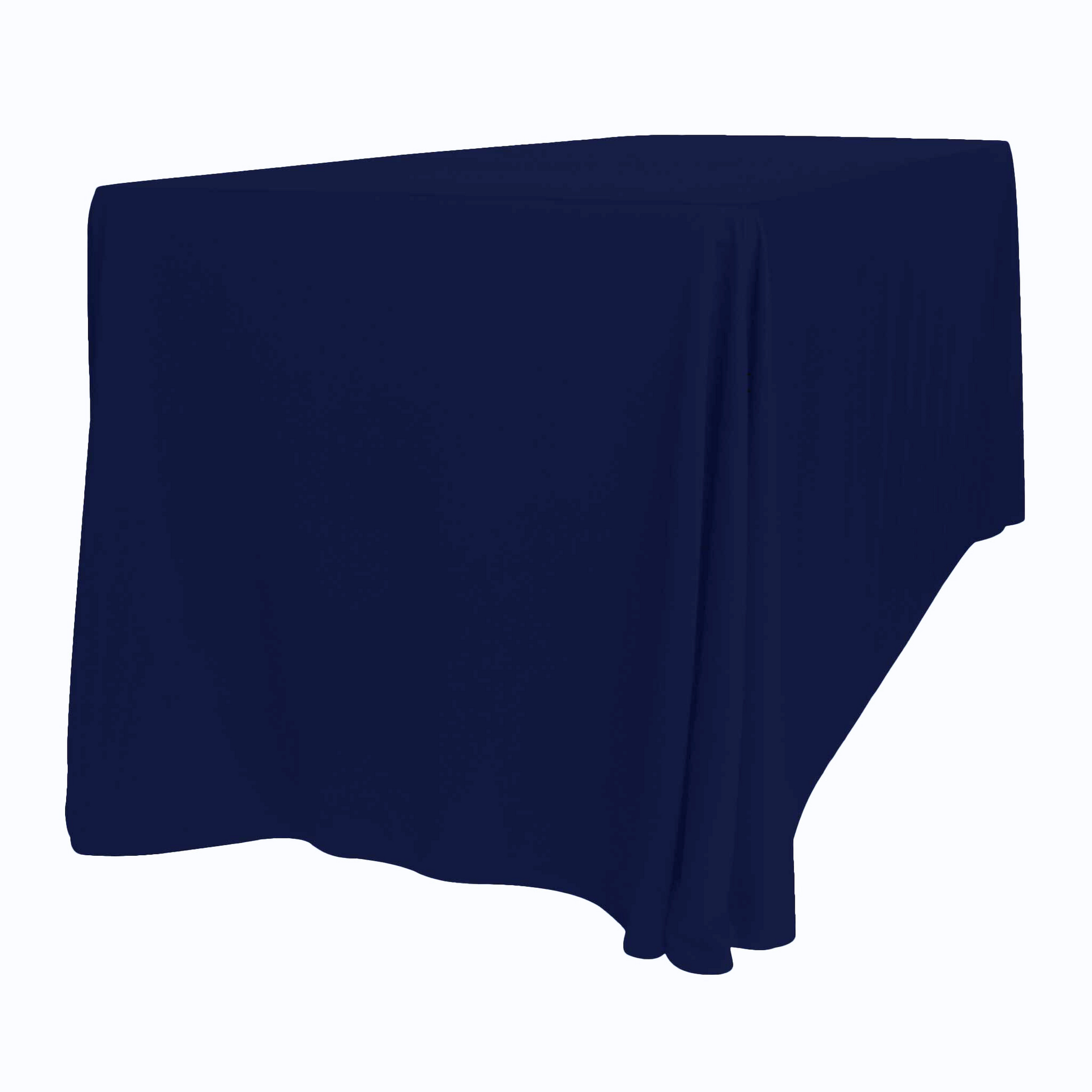 Scuba 90"x132" Rectangular Oblong Tablecloth - Navy Blue