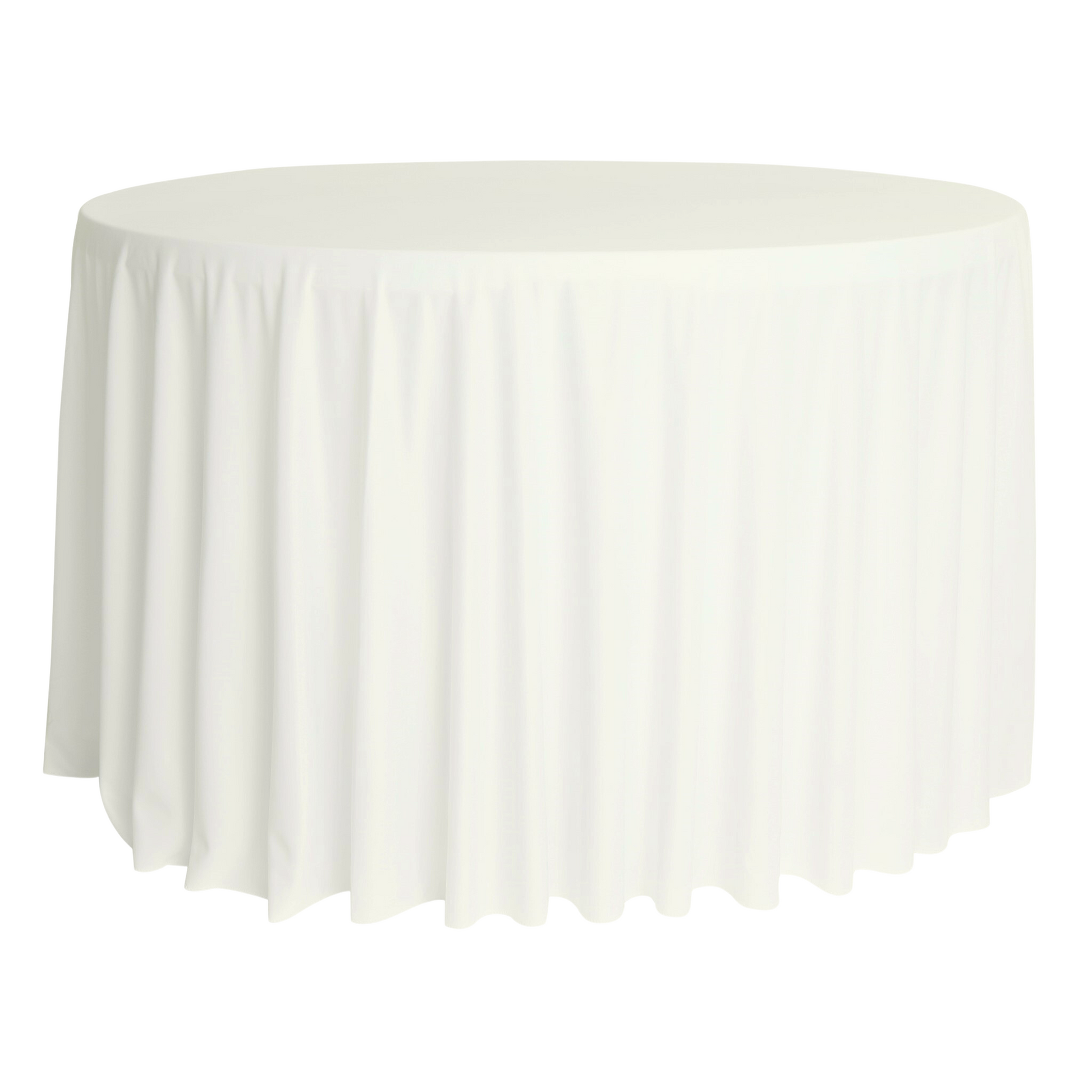 Scuba 132" Round Tablecloth - Ivory