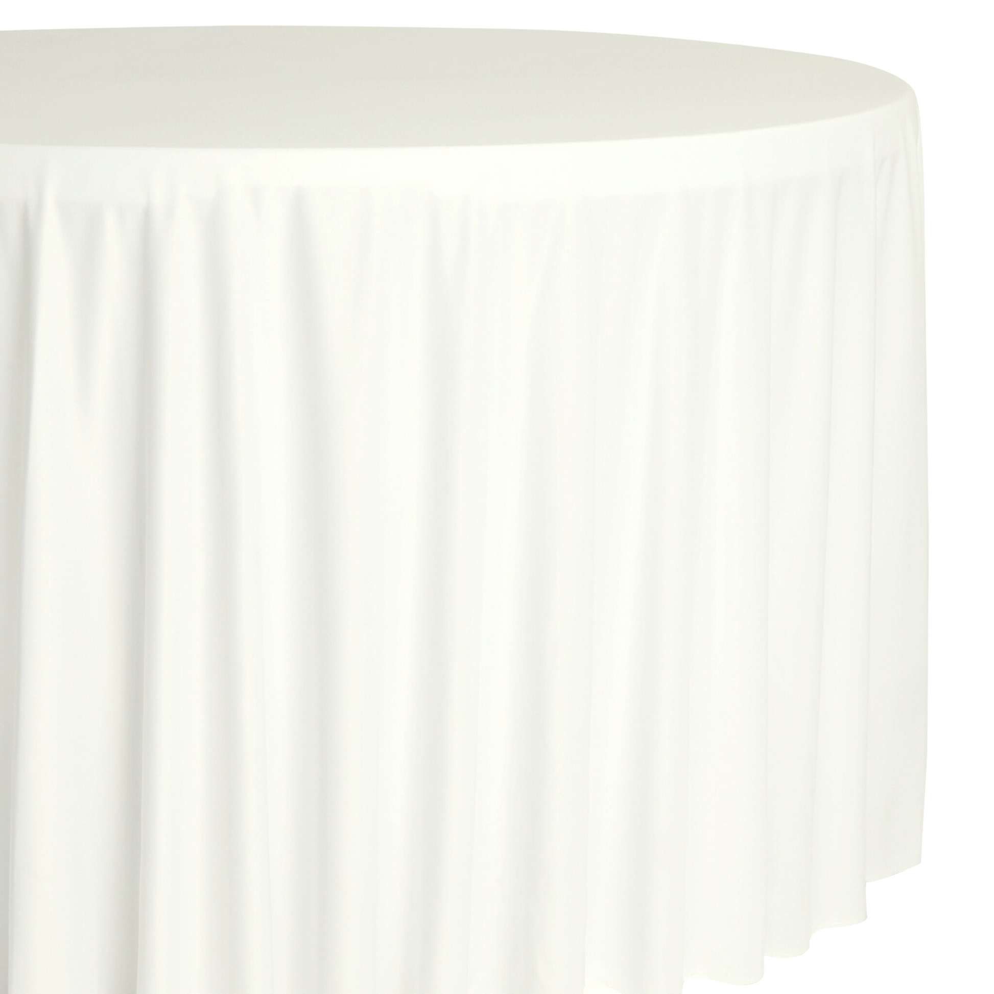 Scuba 132" Round Tablecloth - Ivory