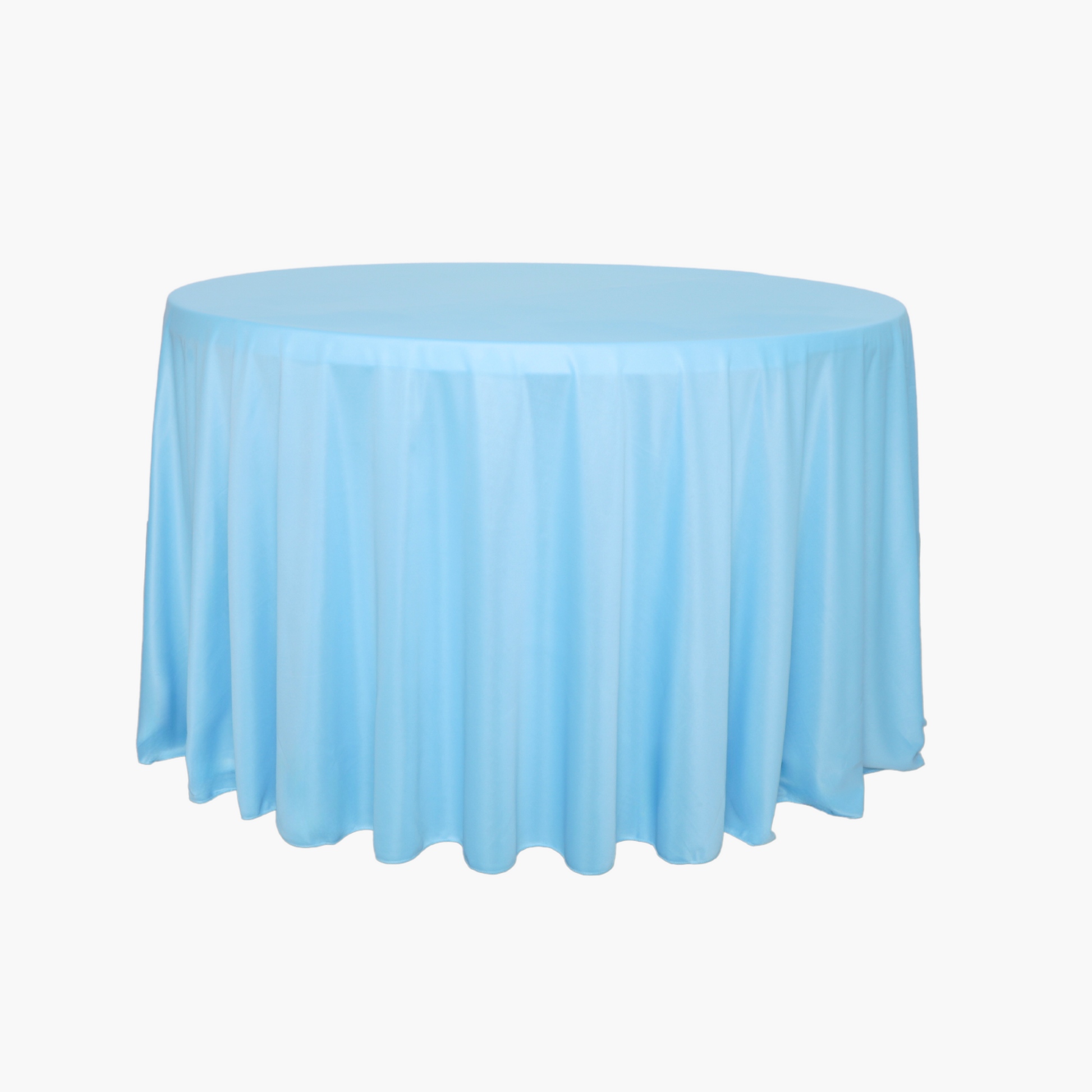 Scuba 120" Round Tablecloth - Baby Blue