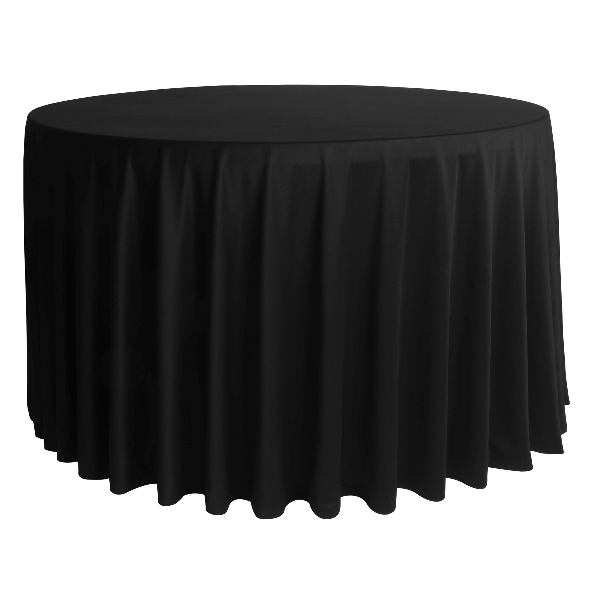 Scuba 132" Round Tablecloth - Black