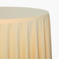 Scuba 108" Round Tablecloth - Champagne