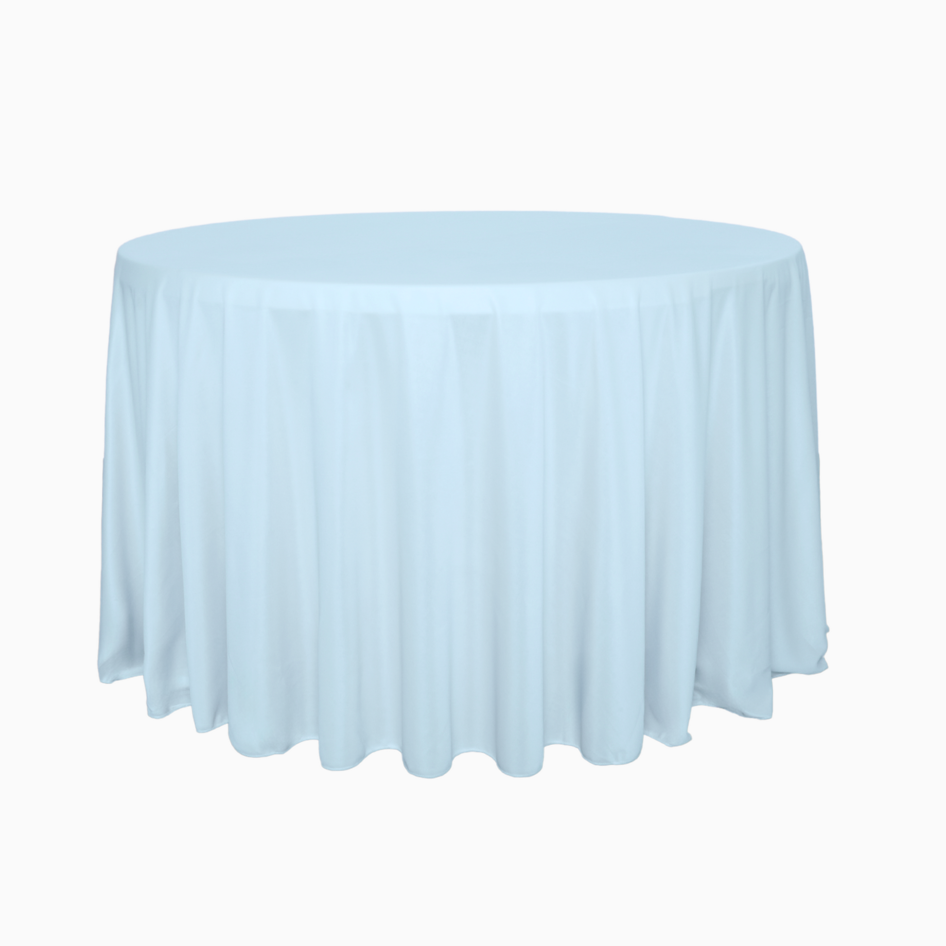 Scuba 120" Round Tablecloth - Dusty Blue