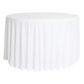 Scuba 132" Round Tablecloth - White