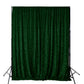 Sequin Velvet 10ft H x 52" W Drape/Backdrop Curtain Panel - Emerald Green - CV Linens