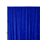 Sequin Velvet 10ft H x 52" W Drape/Backdrop Curtain Panel - Royal Blue - CV Linens