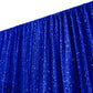 Sequin Velvet 10ft H x 52" W Drape/Backdrop Curtain Panel - Royal Blue - CV Linens