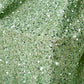 Sage Green Sequin Velvet 10ft H x 52" W Drape/Backdrop Curtain Panel close up of sequins