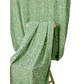 Sage Green Sequin Velvet 10x52 Backdrop Curtain Panel hanging on a chair