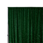 Sequin Velvet 12ft H x 52" W Drape/Backdrop Curtain Panel - Emerald Green - CV Linens