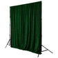 Sequin Velvet 12ft H x 52" W Drape/Backdrop Curtain Panel - Emerald Green - CV Linens