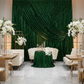 Sequin Velvet 12ft H x 52" W Drape/Backdrop Curtain Panel - Emerald Green - CV Linens