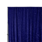 Sequin Velvet 12ft H x 52" W Drape/Backdrop Curtain Panel - Navy Blue - CV Linens
