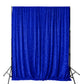 Sequin Velvet 12ft H x 52" W Drape/Backdrop Curtain Panel - Royal Blue - CV Linens
