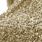 Sequin Velvet Drape Champagne Close Up