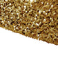 Sequin Velvet Drape Gold Top of Drape Sideview