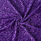 Purple sequin velvet fabric