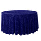 Sequin Velvet 132" Round Tablecloth - Navy Blue - CV Linens