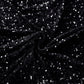 Sequin Velvet 8ft H x 52" W Drape/Backdrop Curtain Panel Black fabric