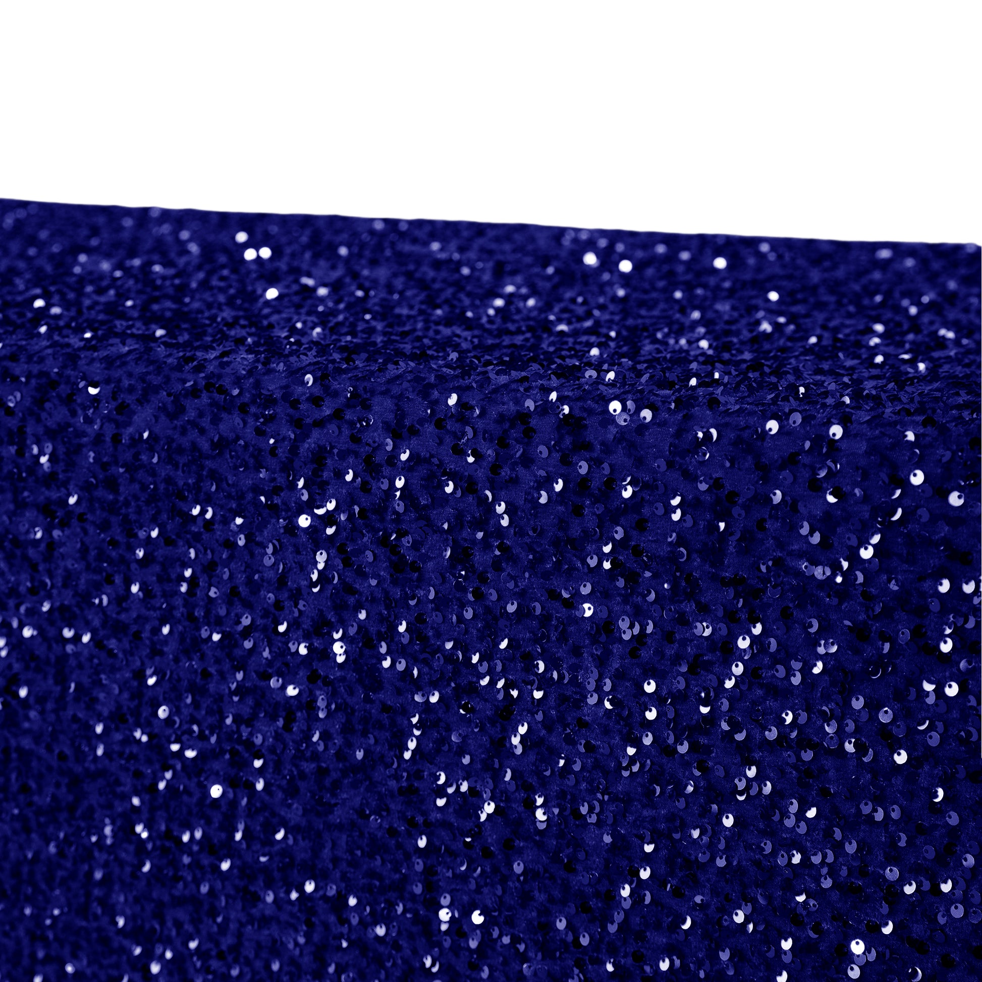 Sequin Velvet 90"x132" Rectangular Tablecloth - Navy Blue - CV Linens