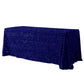 Sequin Velvet 90"x132" Rectangular Tablecloth - Navy Blue - CV Linens