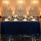 Sequin Velvet 90"x156" Rectangular Tablecloth - Navy Blue - CV Linens