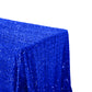 Sequin Velvet 90"x156" Rectangular Tablecloth - Royal Blue - CV Linens