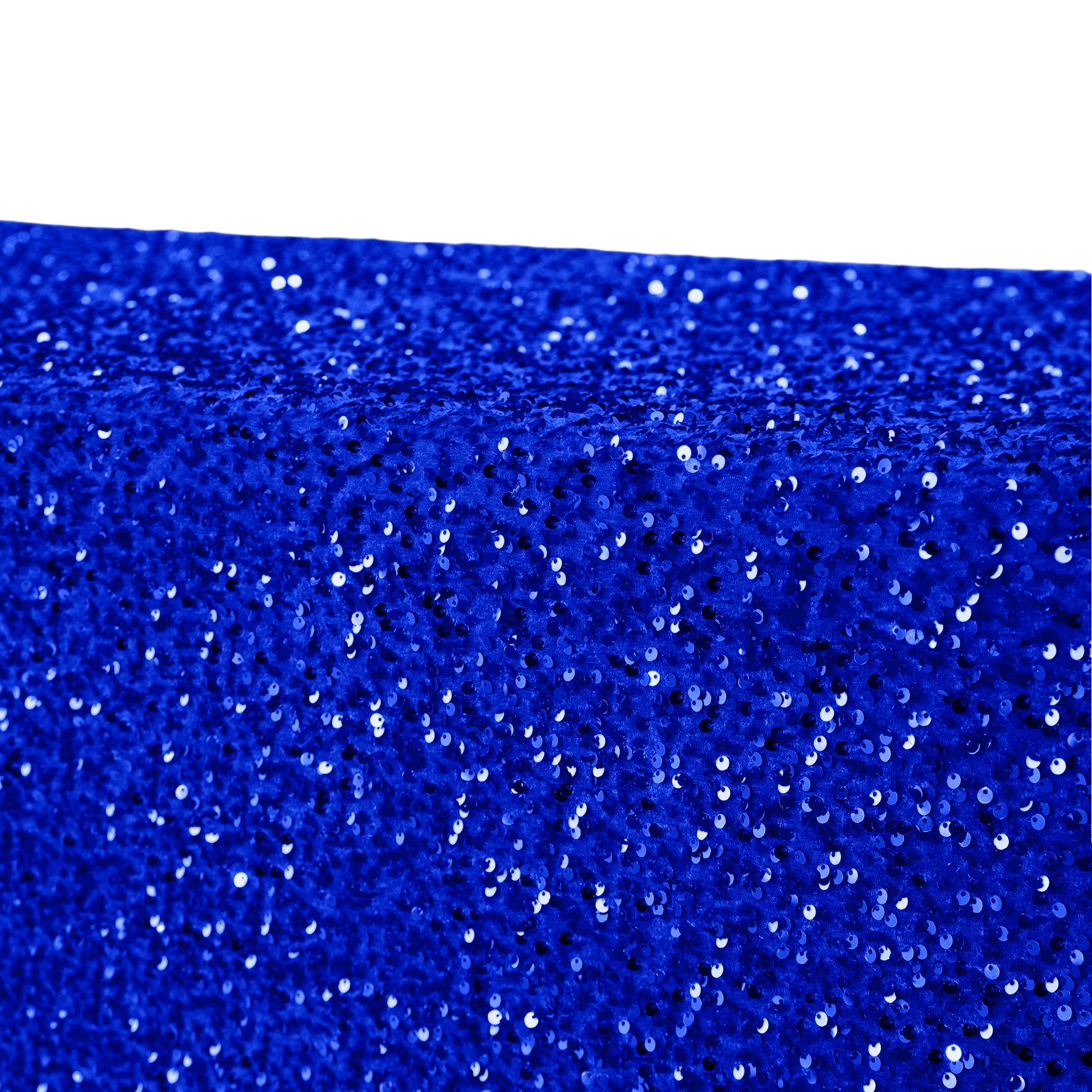 Sequin Velvet 90"x156" Rectangular Tablecloth - Royal Blue - CV Linens