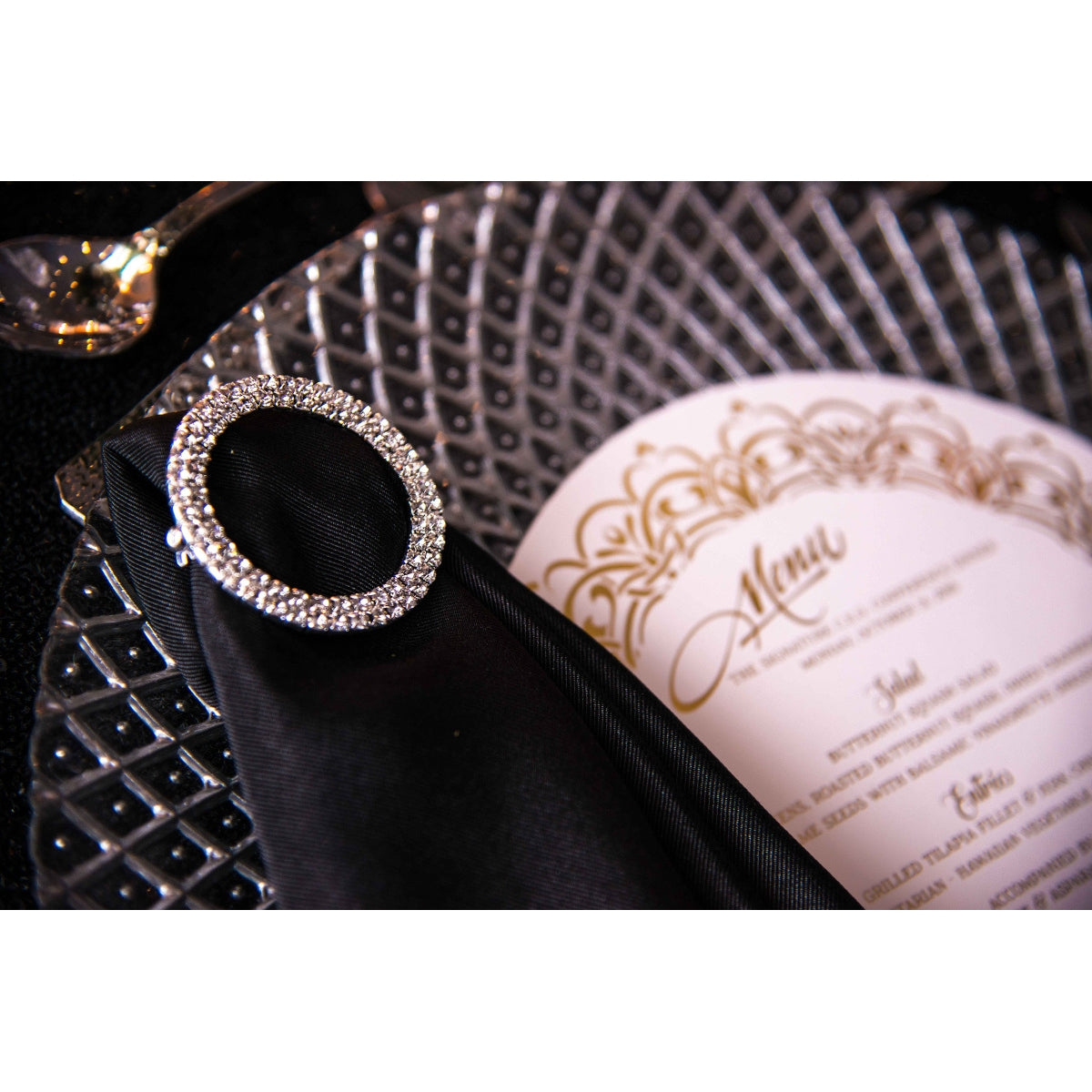 Premium Polyester Napkin 19"x19" - Black