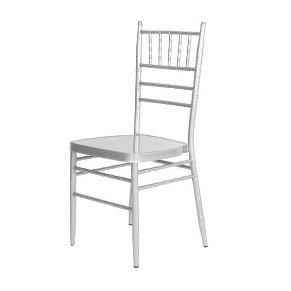Metal Chiavari Chair 4pc set Silver CV Linens