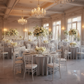 Silver Crinkle Shimmer Tablecloth– Indoor Reception