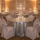 Silver Payette Sequin Tablecloth – Corporate Gala