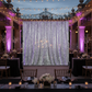 Silver 12ft Sequin Drape at Prom Banquet Hall