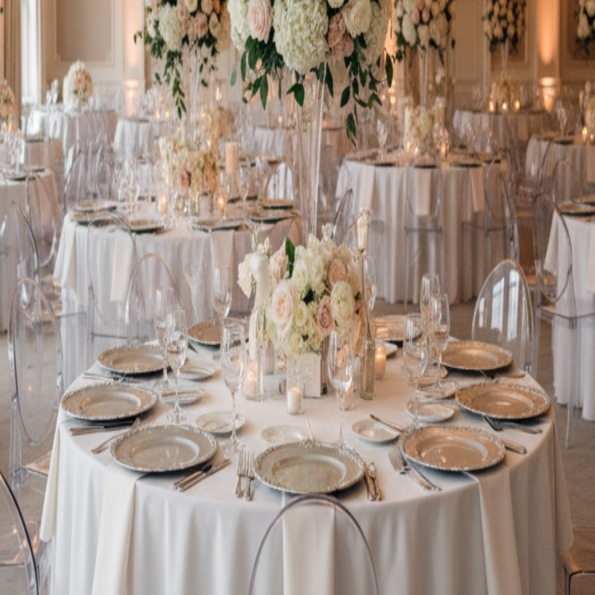 Silver Vintage Charger Plate – Indoor Wedding