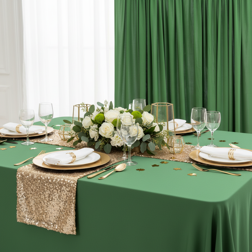 Spandex 4-way Stretch Backdrop Drape Curtain 12ft H x 60" W - Willow Green.