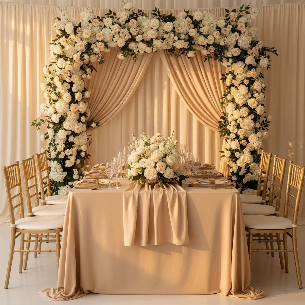 Spandex 4-way Stretch Backdrop Drape Curtain 14ft H x 60