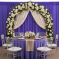 Spandex 4-way Stretch Backdrop Drape Curtain 14ft H x 60" W - Purple.