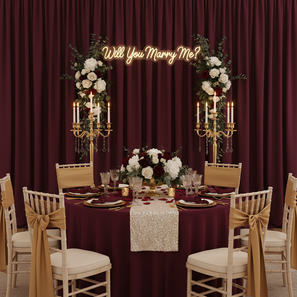 Spandex 4-way Stretch Drape Curtain 14ft H x 60" W - Burgundy.