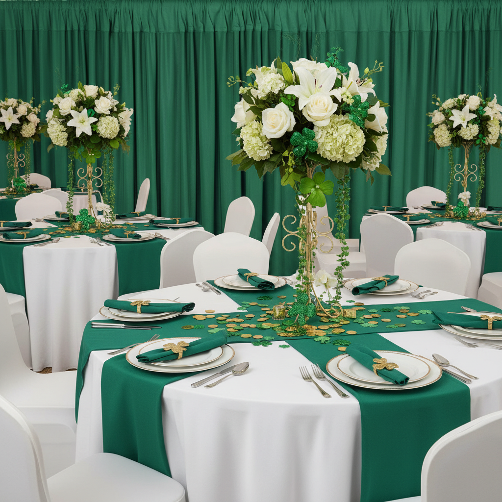 Spandex 4-way Stretch Drape Curtain 14ft H x 60" W - Emerald Green.